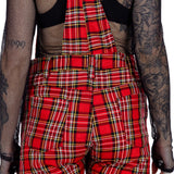 Chemical Black Anouka Red Tartan Check Punk Rock Playsuit