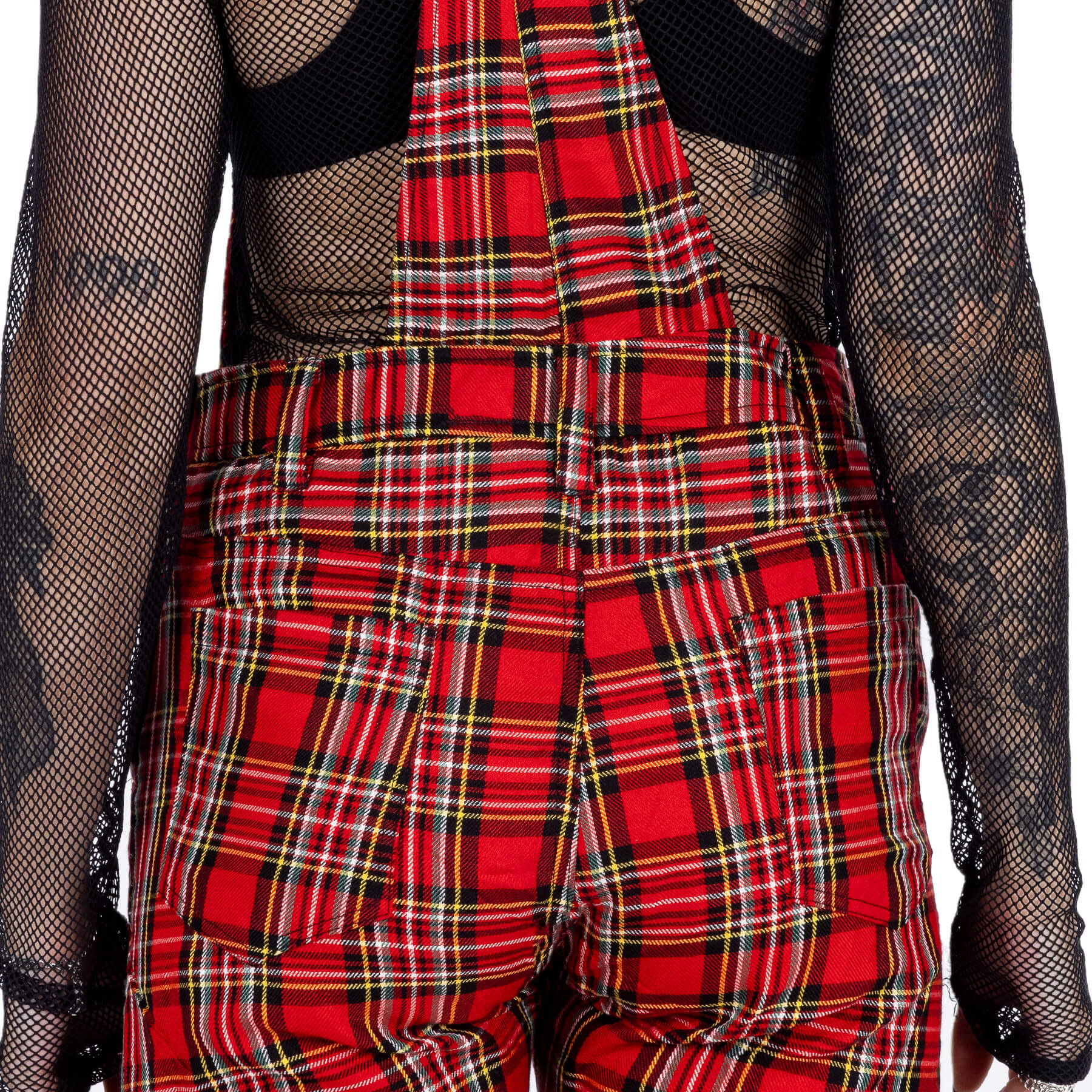 Chemical Black Anouka Red Tartan Check Punk Rock Playsuit