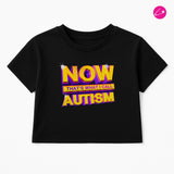 Now That’s What I Call Autism Black Crop Top