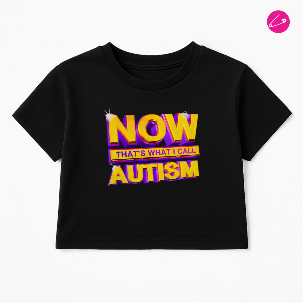 Now That’s What I Call Autism Black Crop Top
