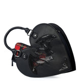 Banned Apparel Dreamology Heart Bat Handbag – Black Gothic Alternative Bag