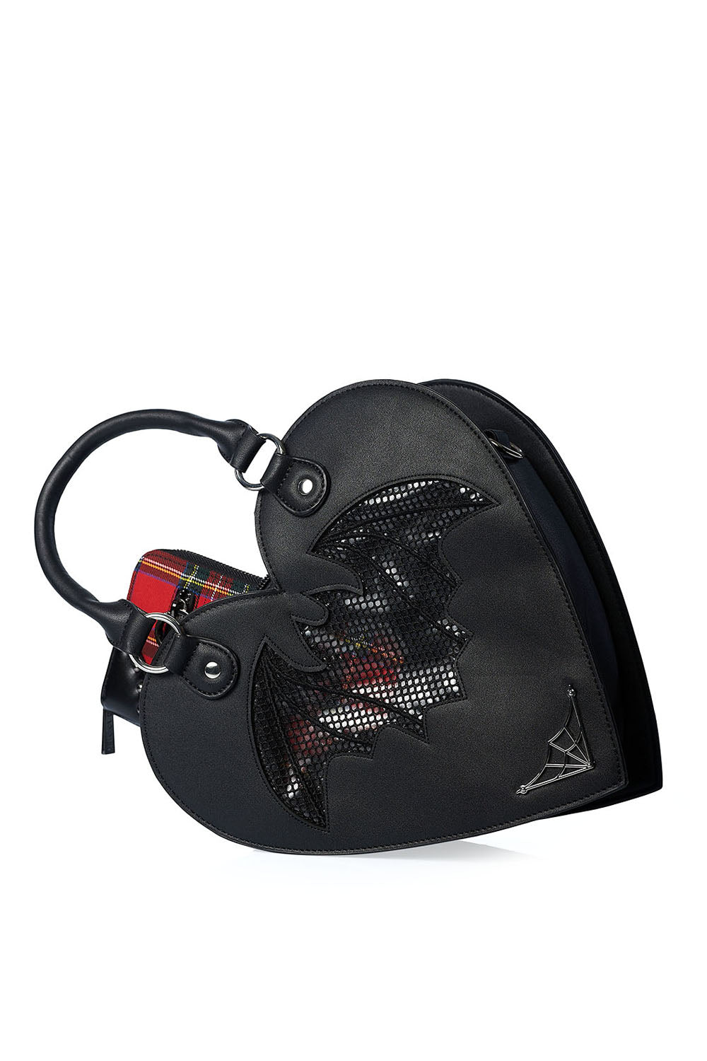 Banned Apparel Dreamology Heart Bat Handbag – Black Gothic Alternative Bag