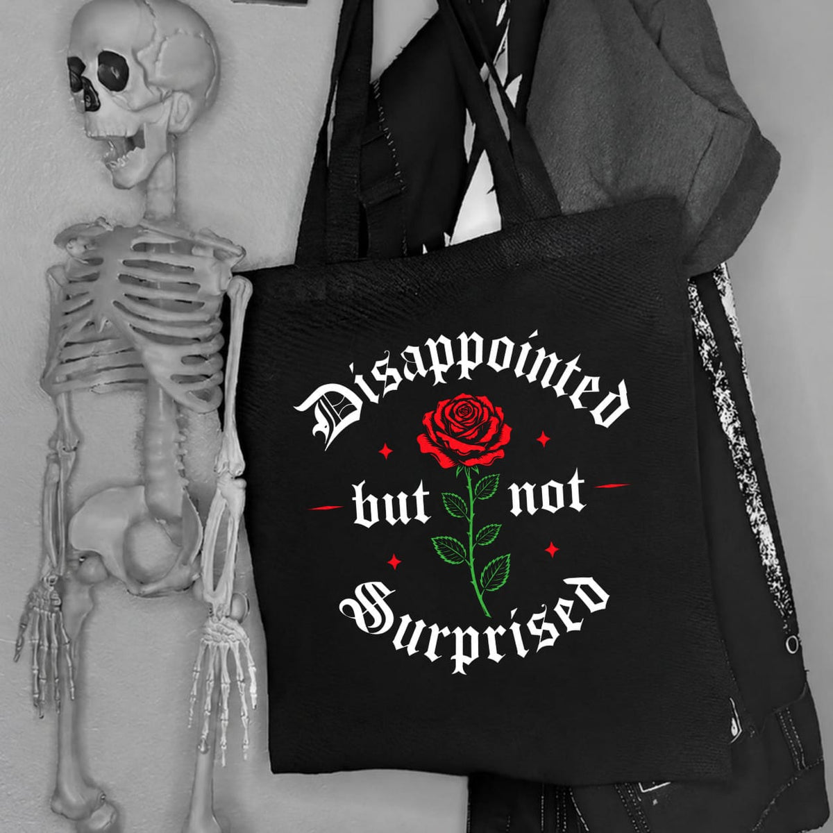 Disappointed But Not Surprised Black Tote Bag