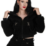 Banned Apparel Black Vinnie The Bunny Hoodie Jacket