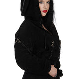 Banned Apparel Black Vinnie The Bunny Hoodie Jacket