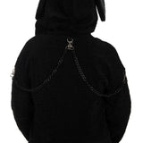 Banned Apparel Black Vinnie The Bunny Hoodie Jacket