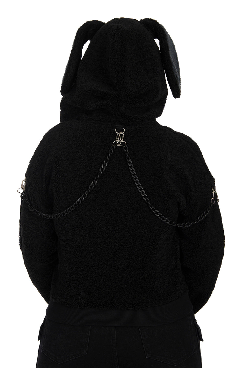 Banned Apparel Black Vinnie The Bunny Hoodie Jacket