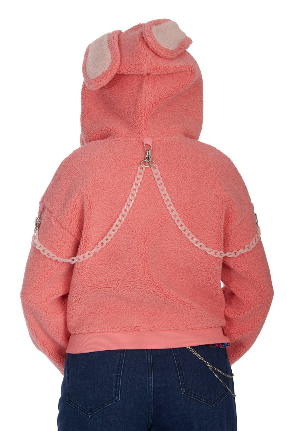 Banned Apparel Pink Vinnie The Bunny Hoodie Jacket