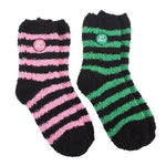 Set of 2 Good Witch and Bad Witch Fluffy Socks Gothic Halloween Gift Alternative1