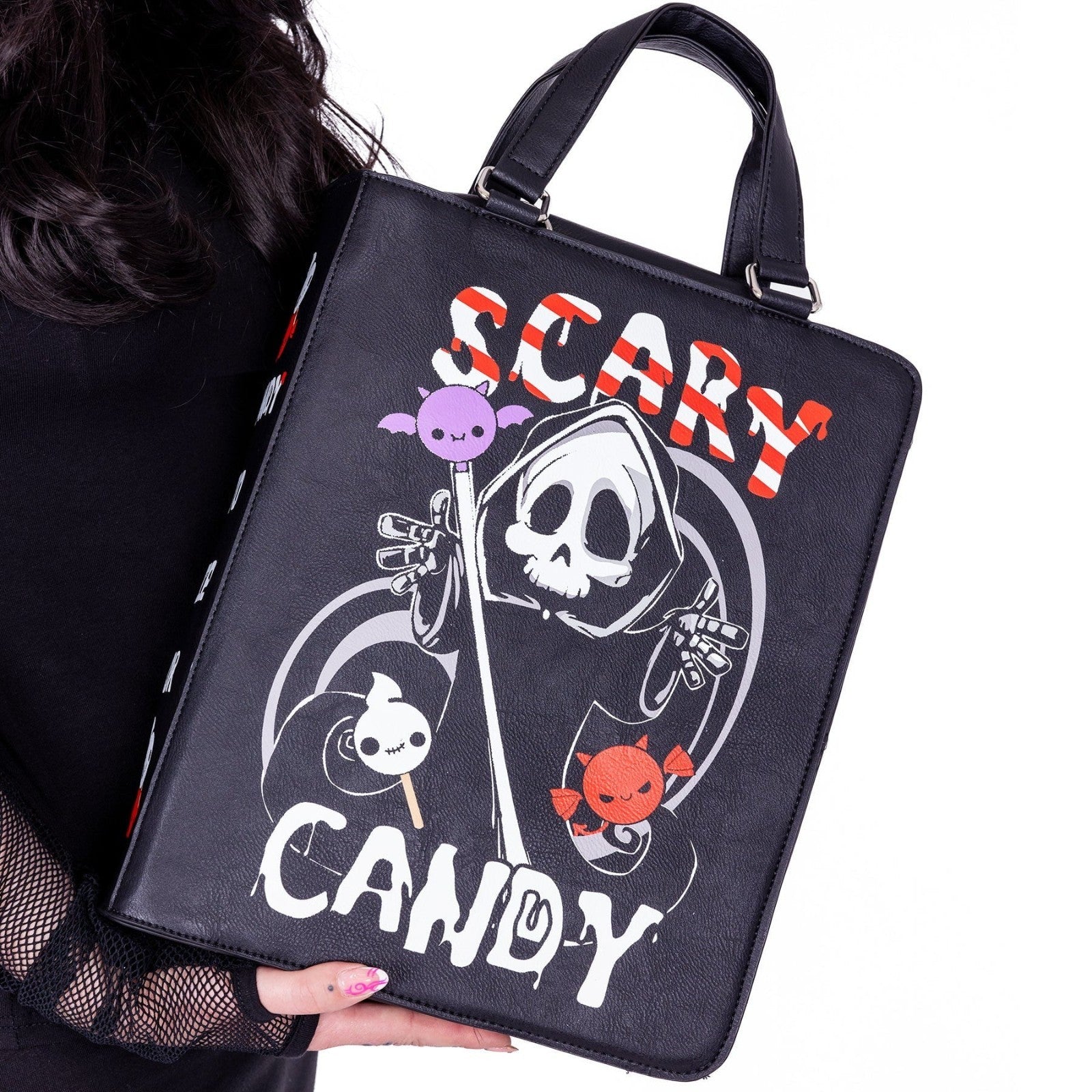 Heartless Death Candy Handbag Emo Punk Goth Alternative Spooky Cute0