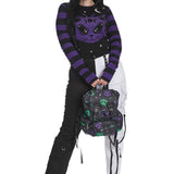 Banned Apparel Black/Purple Alien Space Cat Jumper Emo Gothic Punk Rock Occult3