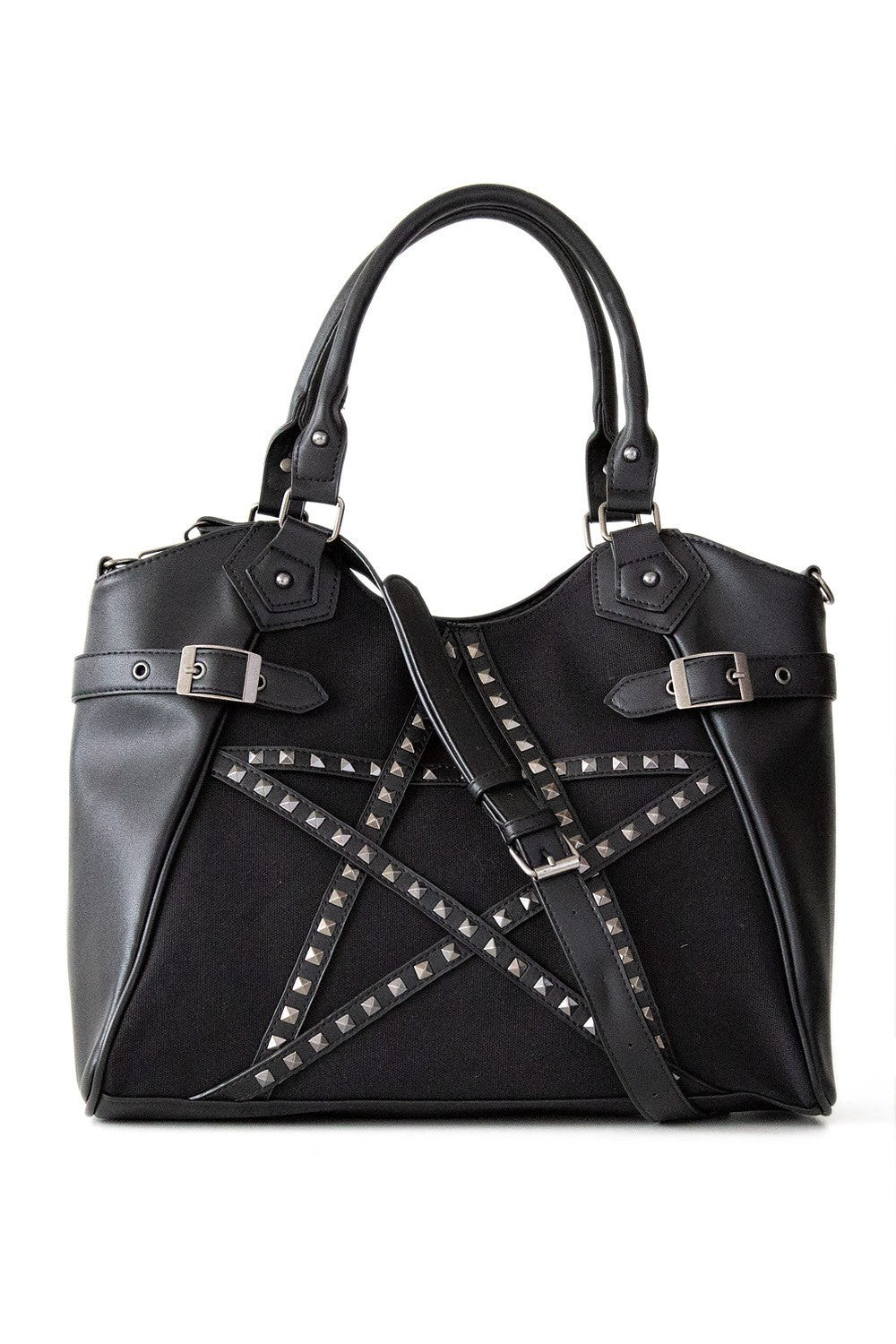 Banned Apparel Calling Of The Eclipse Pentagram Handbag Black Gothic Alternative3