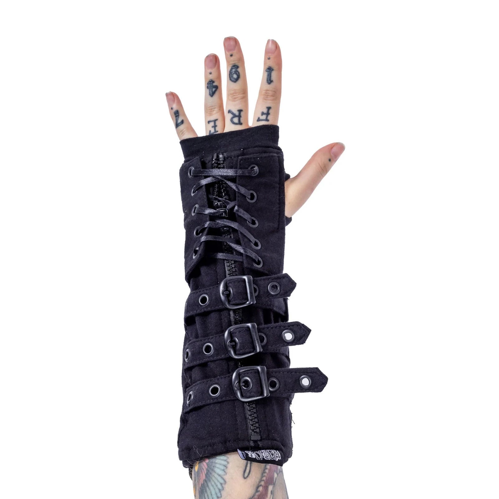 Poizen Industries Astorath Black Gothic Alternative Punk Rock Emo Armwarmers0