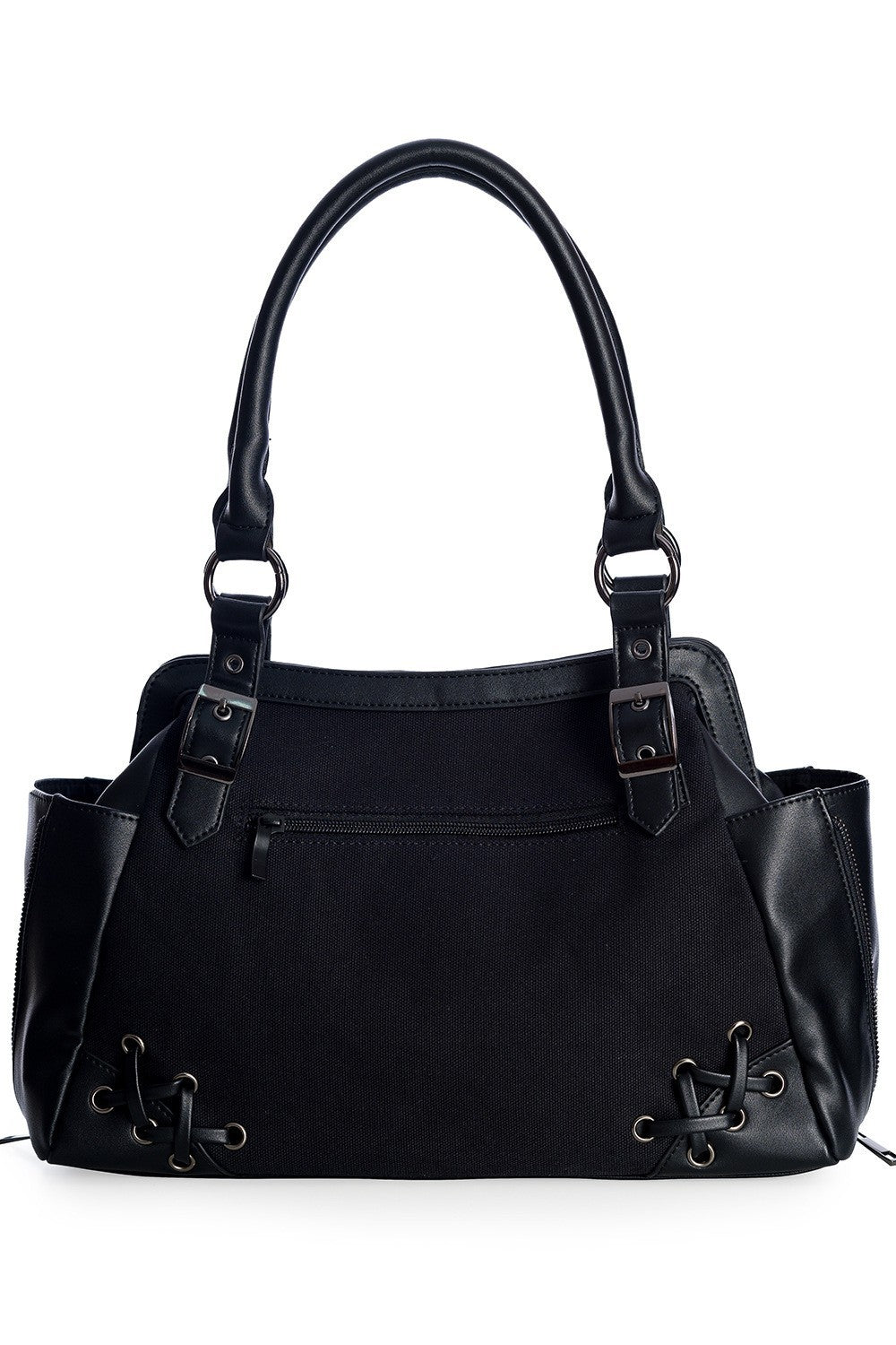 Banned Apparel Skeleton Butterfly Emo Goth Punk Handbag3
