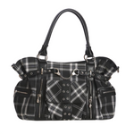 Banned Apparel Black & White Rise Up Gothic Alternative Grunge Occult Handbag2