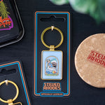 Steven Rhodes Stay Positive Occult Emo Punk Alt Art Keyring Chain Accessory0