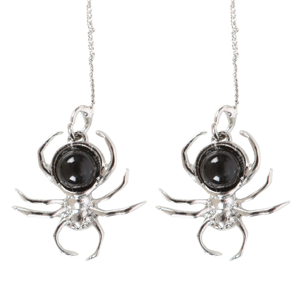 BLACK OBSIDIAN SPIDER DROP EARRINGS3