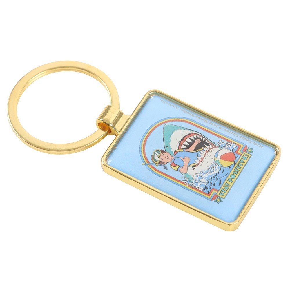 Steven Rhodes Stay Positive Occult Emo Punk Alt Art Keyring Chain Accessory2