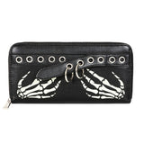 Banned Apparel Bonegrip Alternative Gothic Punk Rock Grunge Wallet Purse0