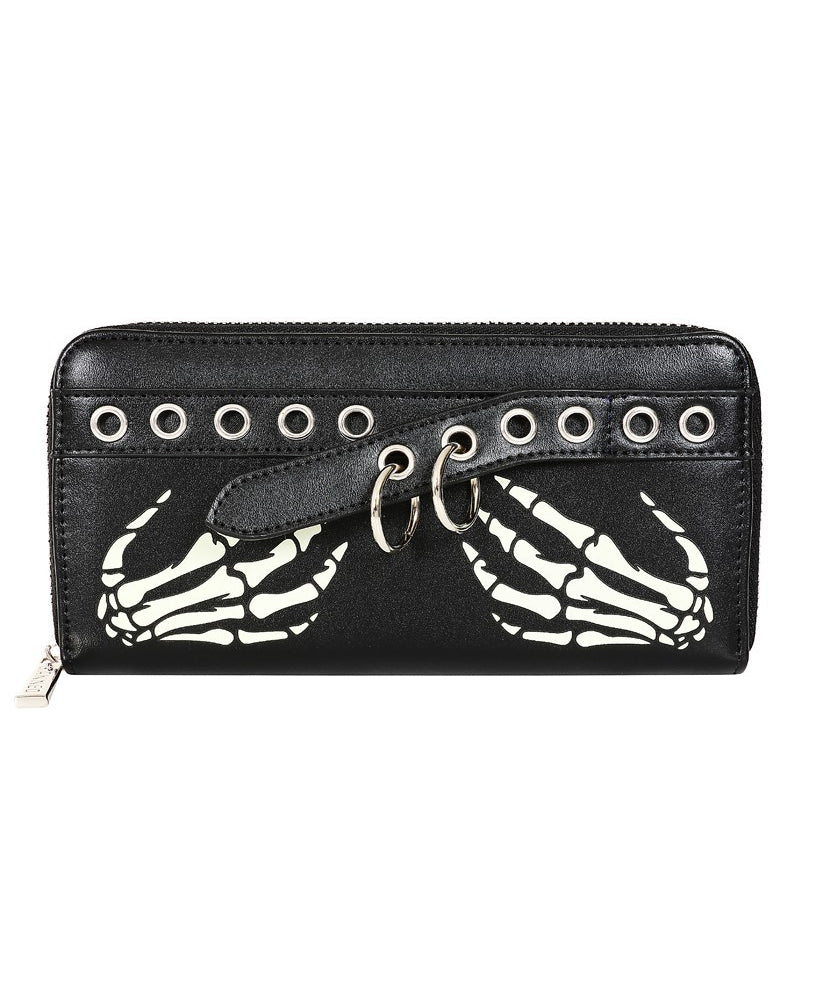 Banned Apparel Bonegrip Alternative Gothic Punk Rock Grunge Wallet Purse0