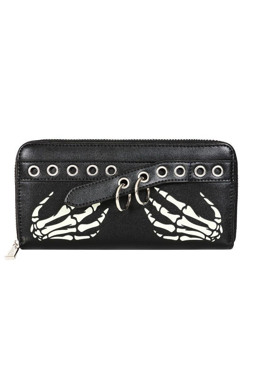 Banned Apparel Bonegrip Alternative Gothic Punk Rock Grunge Wallet Purse0