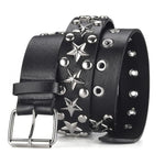 Star Alternative Gothic Punk Rock Skater Grunge Occult Metal Mosher Stud Belt2