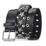 Star Alternative Gothic Punk Rock Skater Grunge Occult Metal Mosher Stud Belt2