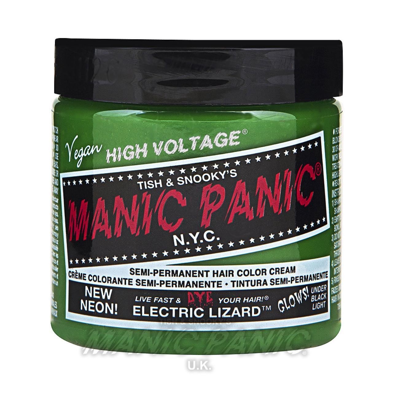 Manic Panic High Voltage Classic Gothic Grunge Hair Colour Electric Lizard 118ml3