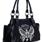 Banned Apparel Skeleton Butterfly Emo Goth Punk Handbag2