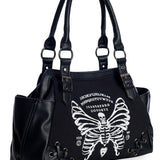 Banned Apparel Skeleton Butterfly Emo Goth Punk Handbag2