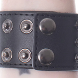 Alternative Gothic Punk Rock Skater Mosher Grunge Black Obsidian Wristband0
