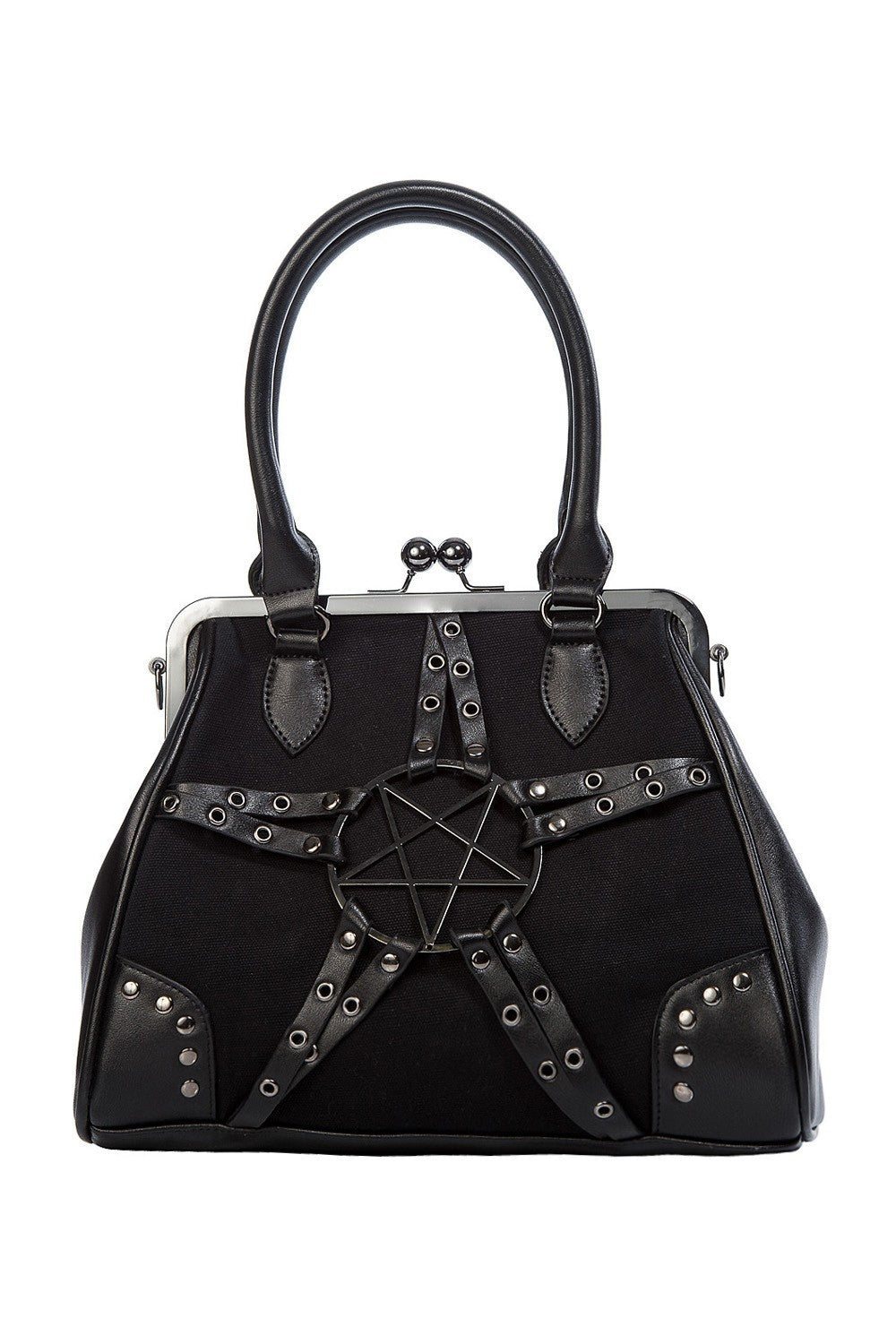 Banned Apparel Restrict Emo Goth Alternative Hand Bag With Shoulder Strap0