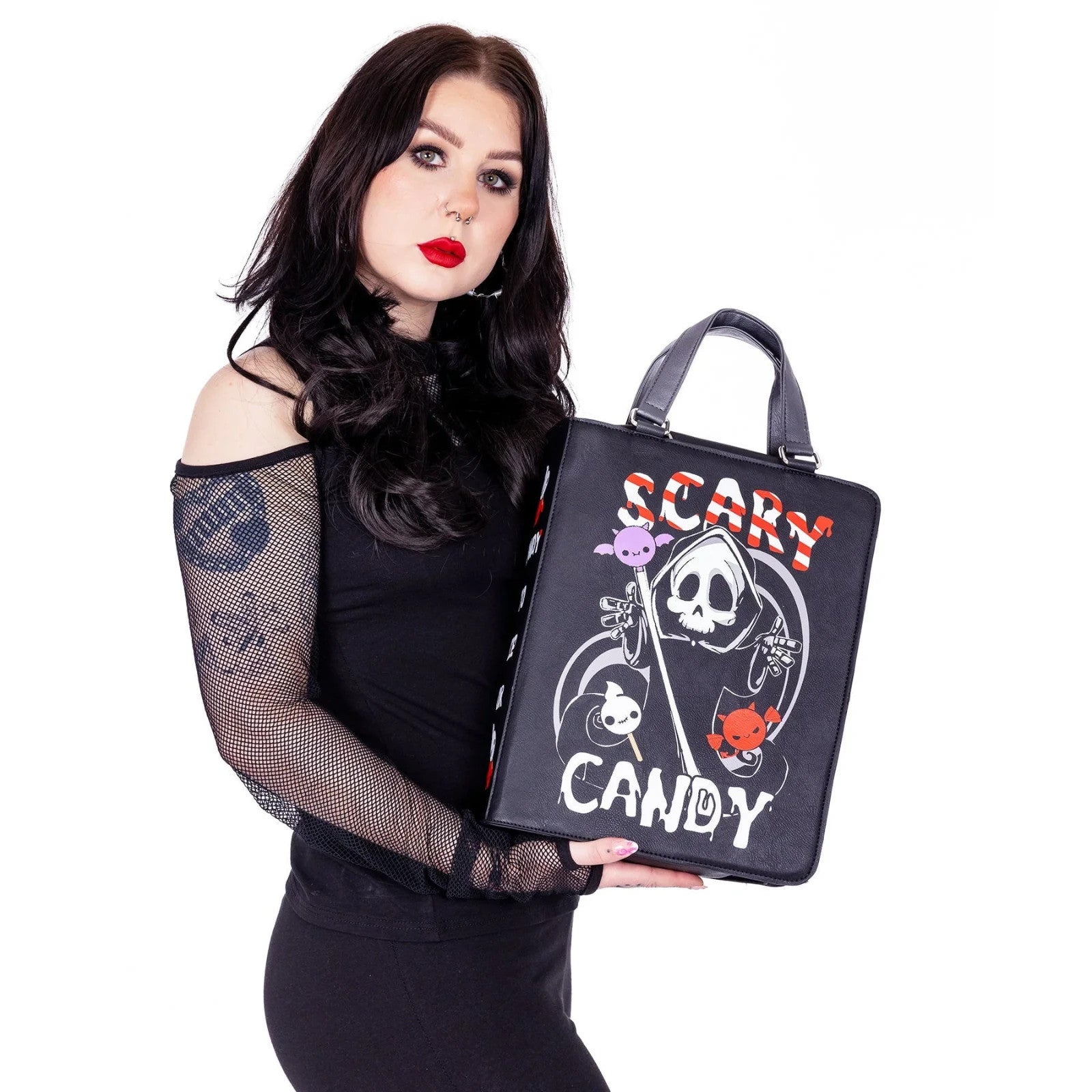 Heartless Death Candy Handbag Emo Punk Goth Alternative Spooky Cute6