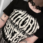 Black Floral Alt choker Alternative Emo Gothic Punk Rock Skater Grunge Occult4