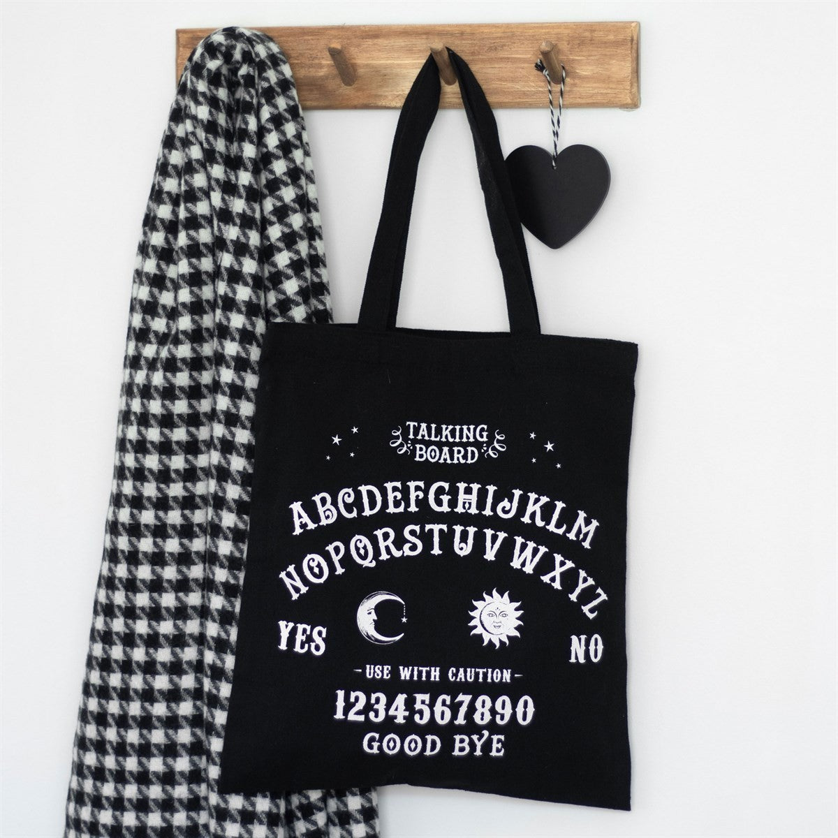 Talking Board Polycotton Tote Bag Emo Alt Pastel Goth Alternative Punk Metal0