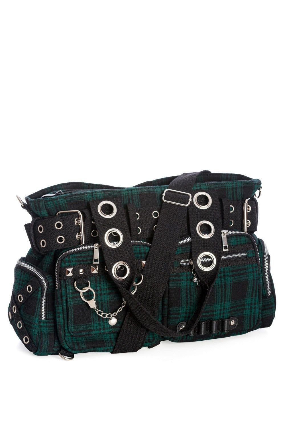 Banned Apparel Green Camdyn Alternative Gothic Punk Rock Grunge Emo Handbag3