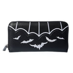Banned Apparel White Salem Bat Wallet Purse0