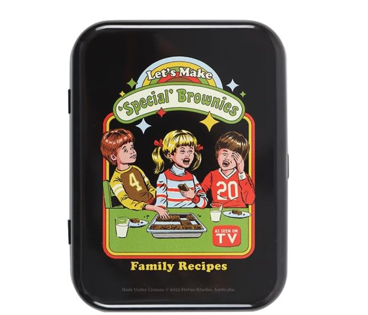 Lets Make Brownies Stash Tin | Steven Rhodes Retro Storage Tin | Gift Box0