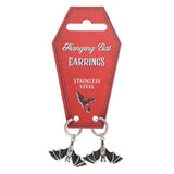 Hanging Bat Earrings Emo Punk Gothic Alternative Spooky1