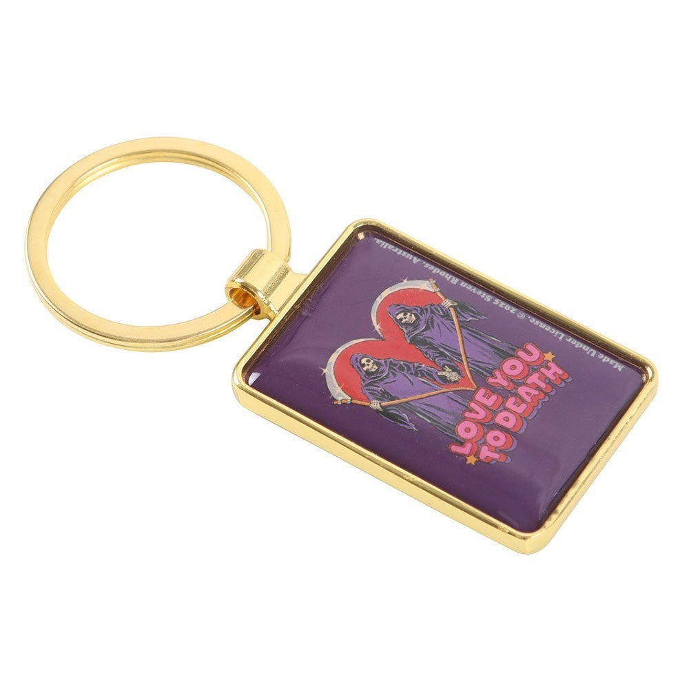 Steven Rhodes Love You To Death Occult Emo Punk Alt Art Keyring Chain Accessory2