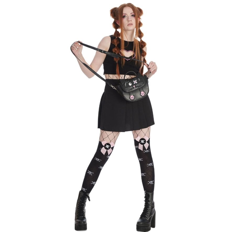Banned Apparel Alternative Gothic Punk Rock Grunge Occult Emo Neko Shoulder Bag1
