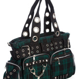 Banned Apparel Green Camdyn Alternative Gothic Punk Rock Grunge Emo Handbag1