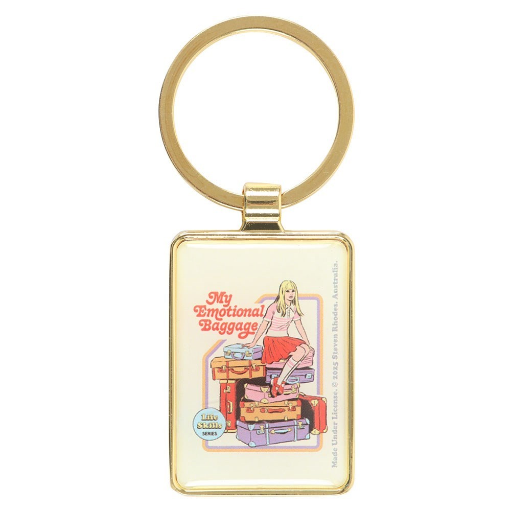 Steven Rhodes Emotional Baggage Occult Emo Punk Alt Art Keyring Chain Accessory1