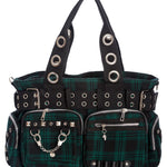 Banned Apparel Green Camdyn Alternative Gothic Punk Rock Grunge Emo Handbag0