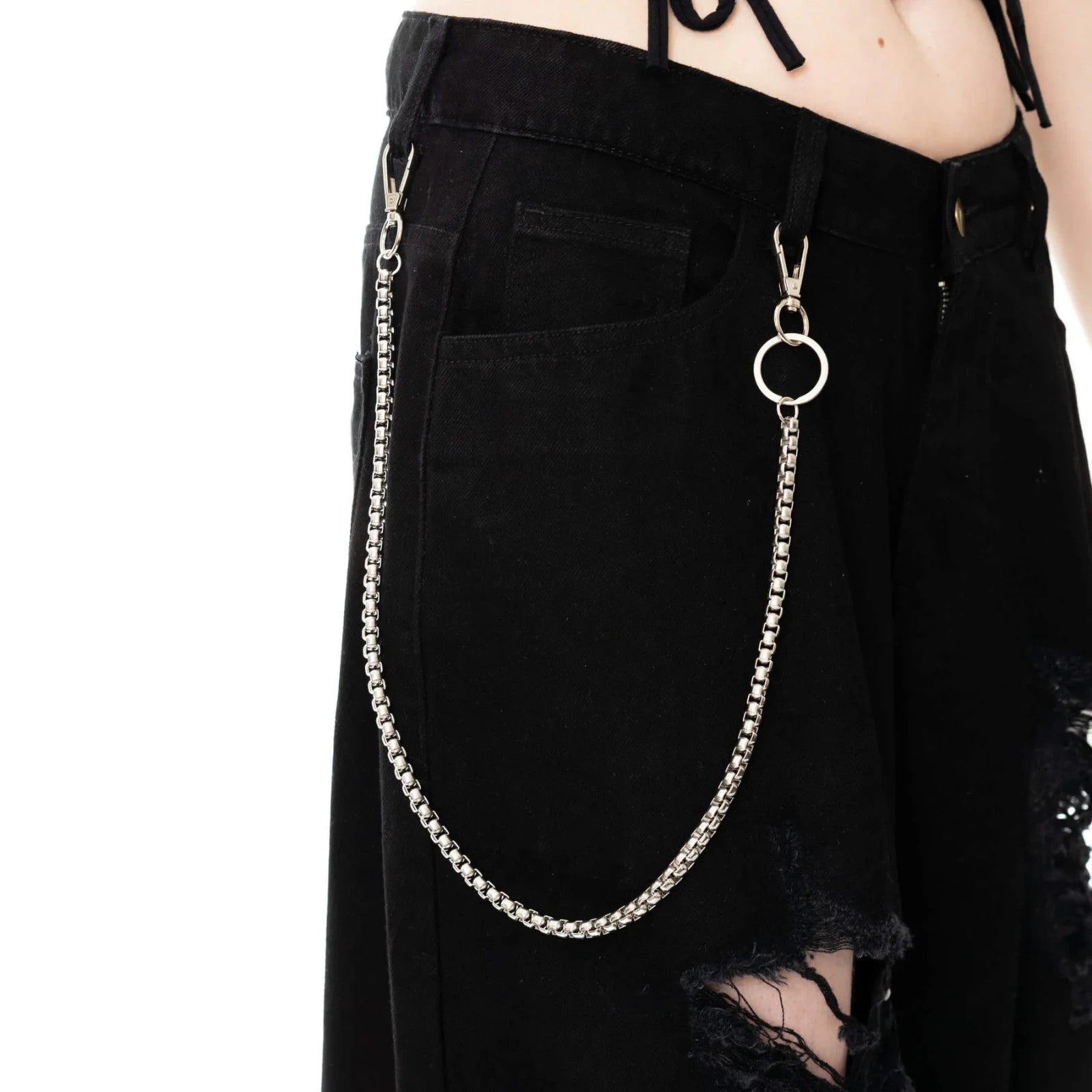 Poizen Industries Prism Alternative Gothic Grunge Occult Skater Trouser Chain0