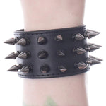 Poizen Industries Obsidian Black Wristband Alternative Gothic Punk Rock Skater0