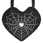 spiderweb Heart Tote Bag Emo Alt Pastel Goth Alternative Punk Metal2