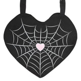 spiderweb Heart Tote Bag Emo Alt Pastel Goth Alternative Punk Metal2