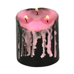 Gothic Occult Small Pink Vampire Tears Pillar Candle2