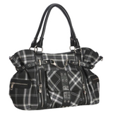Banned Apparel Black & White Rise Up Gothic Alternative Grunge Occult Handbag0